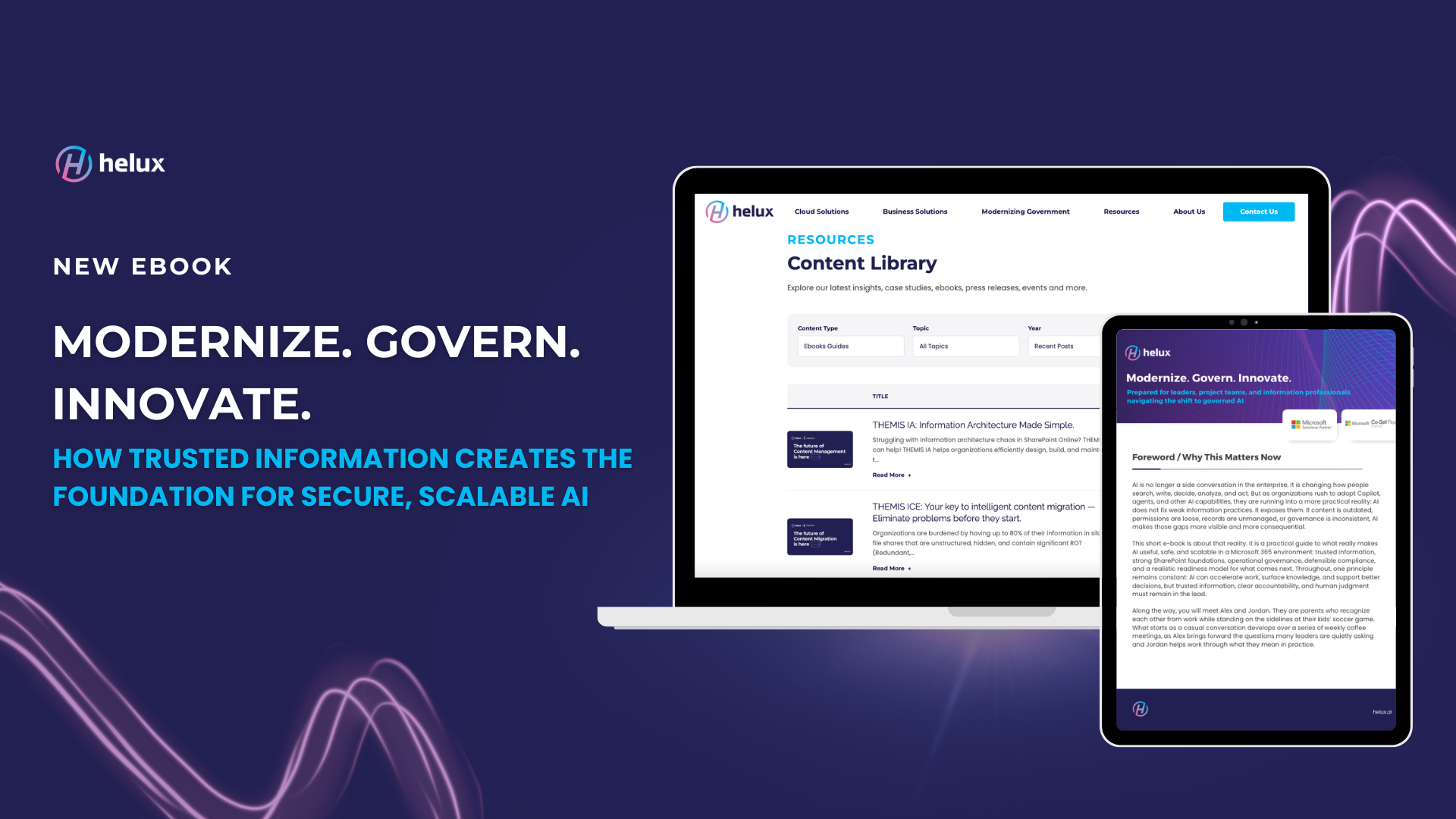 Alex & Jordan eBook. Modernize. Govern. Innovate